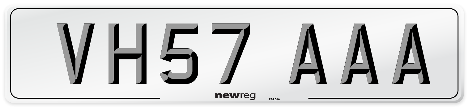 VH57 AAA Number Plate from New Reg